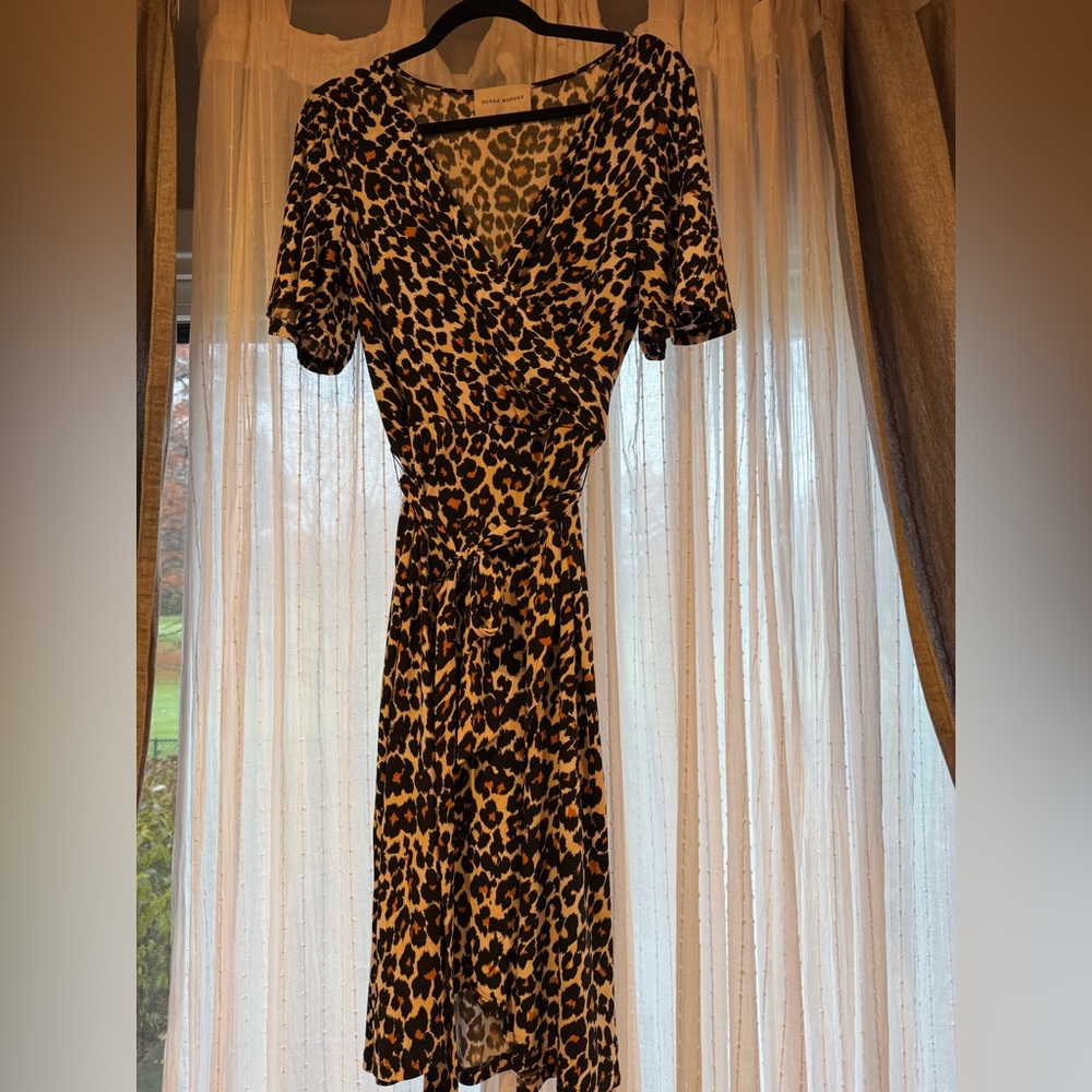 Donna Morgan Animal Print Midi Dress